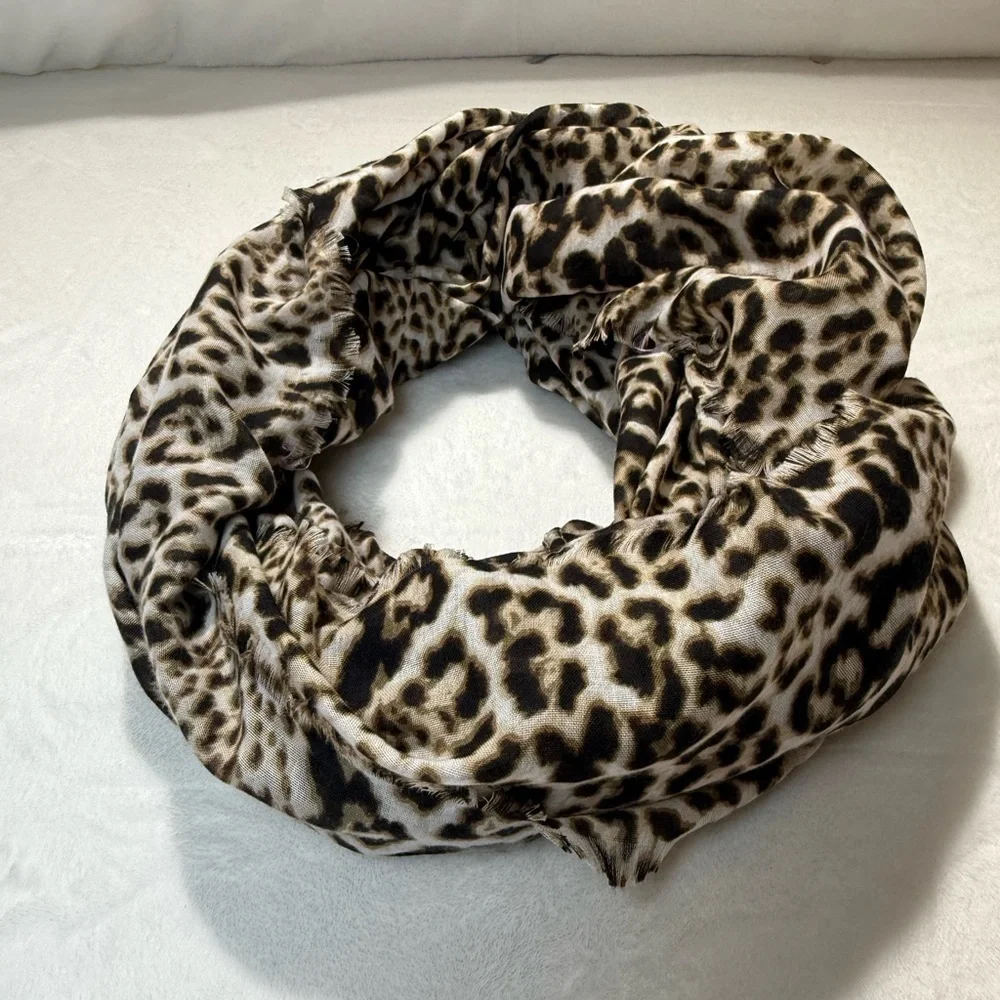 Maurices Leopard Print Infinity Scarf